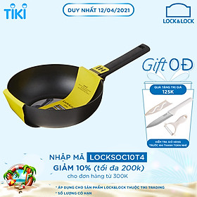 Chảo Sâu Lòng Lock&Lock Soma - Màu Đen (Có Thể Dùng Bếp Từ)
