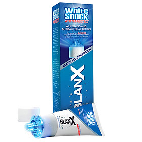Kem Đánh Răng Làm Trắng Răng Kèm Đèn LED Làm Trắng Tức Thì BLANX White Shock & Protect + LED - Sản phẩm nhập khẩu Italia