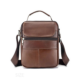 Túi đeo chéo nam DA BÒ THẬT - BEE GEE DCN9417