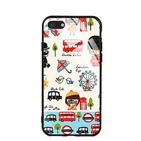 Ốp Lưng Kính Cường Lực Cho Điện Thoại IPHONE SE 2020 - 0201 LONDON03 - Hàng Chính Hãng