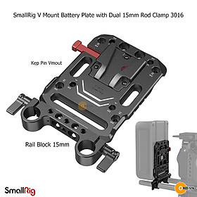 Mua SmallRig V Mount Battery Plate with Dual 15mm Rod Clamp 3016