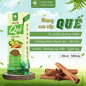 Nhang Quế Thiên Nhiên MỘC LÂM 29cm, Nhang Sạch, Ít Khói, Hương Thơm Thanh Dịu Tự Nhiên