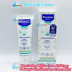 Kem Dưỡng Da Mặt Cho Trẻ Sơ Sinh Và Em Bé Da Chàm Thể Tạng Mustela (40ml)