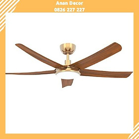 Mua Quạt trần đèn trang trí Mr.Vũ 5 cánh sang trọng HERO GOLD-LED