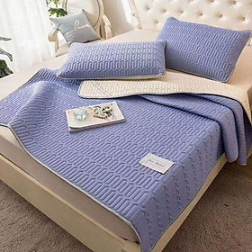 Mua Chiếu điều hòa TENCEL cao su loại 1m8 x 2m  mẫu màu tím