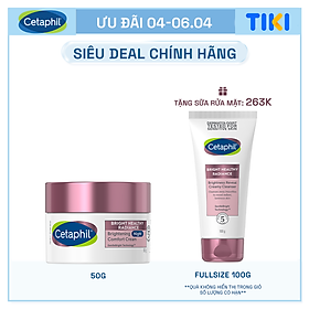 Kem dưỡng ẩm làm sáng da ban đêm Cetaphil Bright Healthy Radiance Night Comfort Cream 50g