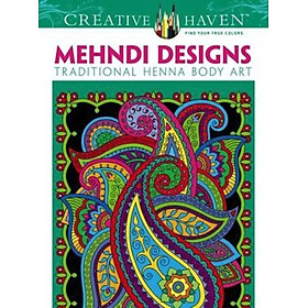 Sách - Creative Haven Mehndi Designs Coloring Book : Traditional Henna Body Art by Marty Noble (US edition, paperback)