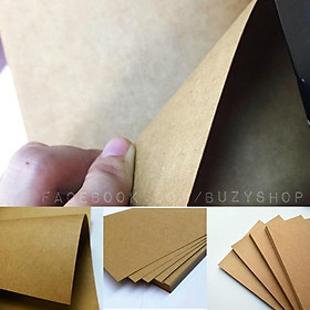 Giấy nâu, giấy xi măng, giấy kraft dày 300gsm [handmade, thiệp, scrapbook, lovebox