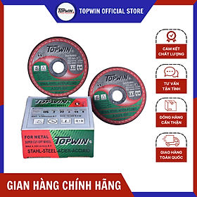 Mua (25 Viên) Đá Cắt Sắt TOPWIN 125x2x22mm Có Độ Sắc Cao Và Bền  Cắt Không Bụi  Ít Hao Mòn | TOPWIN Official Store