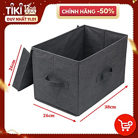 Hộp Đựng Đồ Dùng Gấp Gọn Cao Cấp BA01 Kích Thước 38x25x25cm Tiện Lợi, Hộp Vải Chia Ngăn Đựng Quần áo, Hộp vải chia 7 ngăn, chia 9 ngăn, chia 11 ngăn, chia 12 ngăn - Chính Hãng dododios