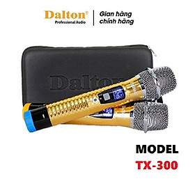Mua Micro không dây Dalton cho loa kéo karaoke TX-300 thân kim loại cao cấp  mic không dây UHF kết nối Bluetooth.   HÀNG CHÍNH HÃNG  