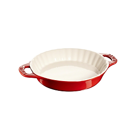 Mua Staub - Khay Gốm Hình Tròn Màu Đỏ Cherry - 24cm/28cm