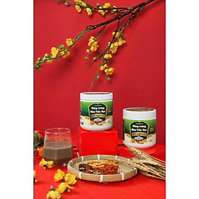 Bột ngũ cốc Đông trùng hạ thảo Sâm tiến vua, lọ 250gram, gồm sự kết hợp nhiều loại hạt ngũ cốc