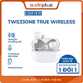 EDIFIER TWS330NB Tai nghe bluetooth chống ồn chủ động ANC - AI khử ồn đàm thoại - Game mode - Bản quốc tế - Hàng chính hãng