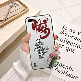 Ốp lưng điện thoại iPhone 7 Plus viền silicon dẻo TPU  hình Thư Pháp - Hàng chính hãng