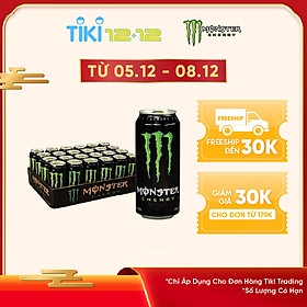 Lốc 24 Lon Nước Tăng Lực Monster Energy (355ml x 24)