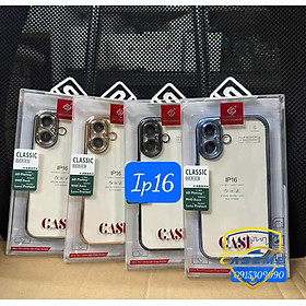 Ốp lưng cho iPhone 16 Pro Max, iPhone 16 Pro, iPhone 16 Plus, iPhone 16 hiệu KST design trong viền màu, bảo vệ camera, chống sốc cao cấp - Hàng chính hãng