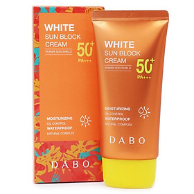 Kem chống nắng trắng da Dabo White Sunblock Cream Cao cấp Hàn Quốc 70ml + Móc khoá