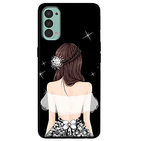 Ốp lưng dành cho Oppo Reno 4 mẫu Cô Gái Áo Trắng