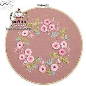 Mua HANDMADE Bộ Tranh Thêu Chữ Thập Tự Làm Họa Tiết Hoa 3d- GÓI NGUYÊN LIỆU DIY TỰ THÊU HOA CỎ- BÁCH HÓA NA NA