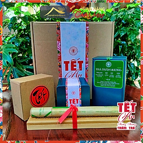 Bộ Sản Phẩm Tết An Xưởng Trầm Hương Thưởng Trầm Thưởng Trà Quà Tặng Đối Tác Doanh Nghiệp Lễ Tết