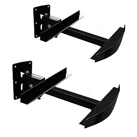 Mua Trọn bộ 02 giá đở loa thùng treo tường chịu lực độ bền cao mặt cong. Có ốc vít  tắt kê đi kèm