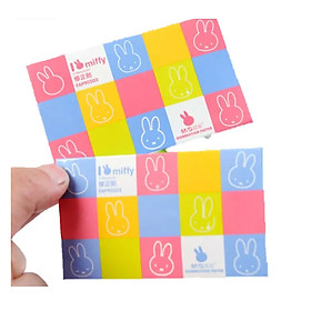 Giấy xóa dán thỏ Miffy M&G FAP90503 caro nhiều màu dễ thương