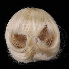 1/4 Synthetic Hair BJD Dolls  Hairpiece Short   With Bangs For