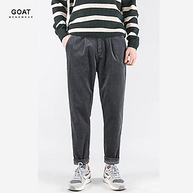 Quần Baggy Kaki Nhung Nam GOAT MENSWEAR