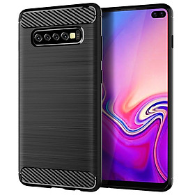 Ốp Lưng Dẻo Dành Cho Samsung Galaxy S10 Plus Vân Xước Chống Sốc