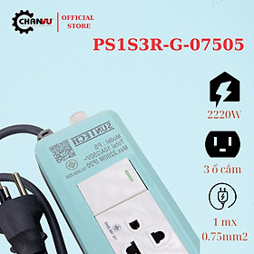 Mua Ổ cắm điện cao cấp 5m Suntech 3 cổng  1 công tắc  công suất lớn  chịu tải cao đến từ Thái Lan