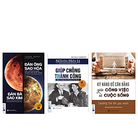 Combo bộ sách Phụ nữ hạnh phúc(Kỹ năng để cân bằng giữa công việc và cuộc sống + Giúp chồng thành công + Đàn ông sao hỏa, đàn bà sao Kim)TV