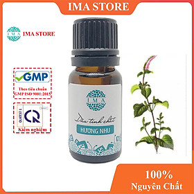 Tinh Dầu Hương Nhu Thiên Nhiên Nguyên Chất Thơm Phòng Giảm Căng Thẳng Đuổi Muỗi Khử Mùi Hôi