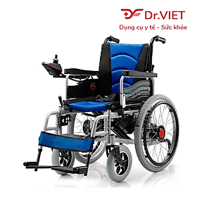Xe lăn điện Tarjemy TJM-XD08 chính hãng dành cho người già, người khuyết tật chống trượt, có còi báo y tế giúp an toàn hơn khi di chuyển
