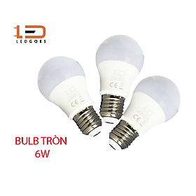 COMBO 3 BÓNG ĐÈN LED BULB LEDGOES 6W