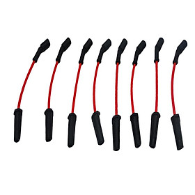 8 Pieces Engine Ignition Spark Plug Wire Set Red 10mm for Chevrolet LS7 LS9