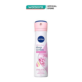 Xịt Ngăn Mùi Nivea Whitening Deep Serum Hokkaido Rose Spray Trắng Da Chuyên Sâu 150ml