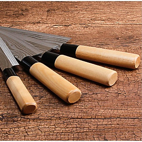 BÁO GIÁ Dao Làm Bếp Damascus | Shopee Lazada Sendo Tiki mới nhất 4 Dao sashimi, sống dày thích hợp làm cá, thái rau củ quả với vân thép Damascus độc đáo