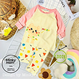 Bộ Dài Tay Cho Bé LDD28 Đồ Bộ Thun Lạnh Cao Cấp Mềm Mịn Thoáng Mát Hàng Chuẩn Loại 1 MINKY MOM Dễ Chịu, Thoải Mái Cho Bé
