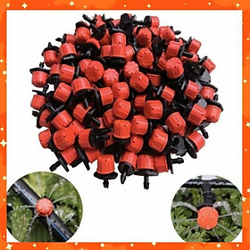 Mua Bộ 100 Béc tưới cây con bọ - Đầu béc tưới nhỏ giọt 8 tia điều chỉnh được 206852d