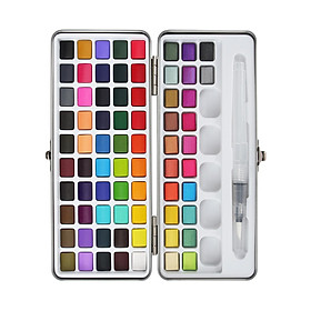 Watercolor Paint Set, 50/72/90 Vivid Colors in Portable Box, Perfect Travel Watercolor Set for Artists, Amateur Hobbyists and Painting Lovers