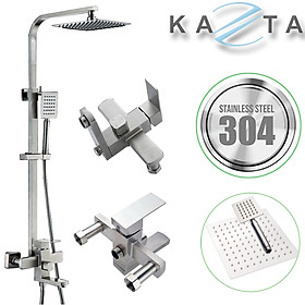 Mua Bộ sen cây tắm nóng lạnh KAZTA KZ-SC01V bát vuông inox 304 nước mạnh độ bền cao