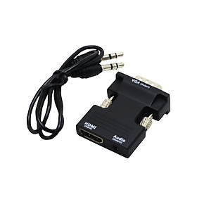 BÁO GIÁ Thanh Lý Vga Cũ | Shopee Lazada Sendo Tiki mới nhất 6 Bộ Chuyển Đổi Cáp Âm Thanh Từ VGA Sang HDMI HDTV Với Cáp Cắm USB (3.5mm 1080P)