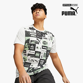 PUMA - Áo thun thể thao nam cổ tròn tay ngắn Run Favourite Printed 523393-0