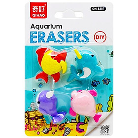 Vỉ Gôm Tẩy Aquarium DIY - Qihao QH8387 - Mẫu 1