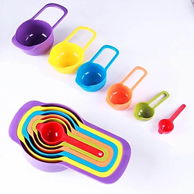 Mua Bộ 6 muỗng cầu vồng đo lường bằng nhựa