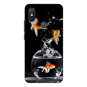 Ốp lưng điện thoại Xiaomi Mi 8 SE hình Cá Vàng Tung Bay - Hàng chính hãng