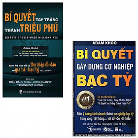 Nơi bán Combo 2 cuốn Bí Quyết Gây Dựng Cơ Nghiệp Bạc Tỷ, Bí Quyết Tay Trắng Thành Triệu Phú (tặng kèm 2 bút bi và 1 tẩy hình con vật) - Giá Từ -1đ