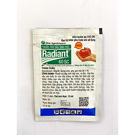 THUỐC TRỪ SÂU SINH HỌC RADIANT, THUỐC CÓ TÁC DỤNG TIẾP XÚC, VỊ ĐỘC THẤM SÂU VÀO CÂY TRỒNG DIỆT ĐƯỢC NHIỀU LOẠI CÔN TRÙNG HẠI CÂY TRỒNG, HOA KIỂNG, RAU MÀU, CÂY ĂN TRÁI