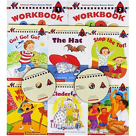 Scholastic Phonics Booster Books : Box Set Level 1 (Include 6 Books, 2 Workbooks and 2 Audio CDs)